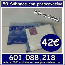 50 Sábanas con preservativo 42 € Envase individual