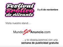 Festival Erótico Alicante. Gana publicidad con Mundosexanun