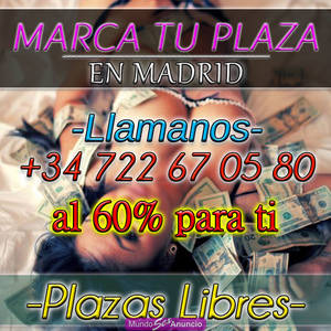 PLAZAS DISPONIBLES, MARCA TU PLAZA EN GETAFE