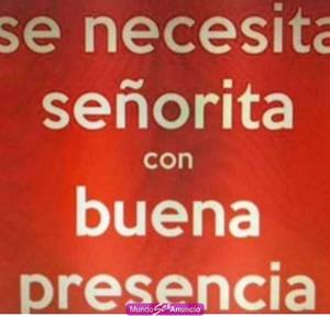 URGEN CHICAS PARA PLAZA