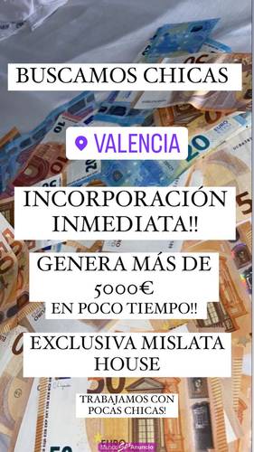 ¿ERES ESCORT? PIDE TU PLAZA...CASA DE LUJO EN VALENCIA