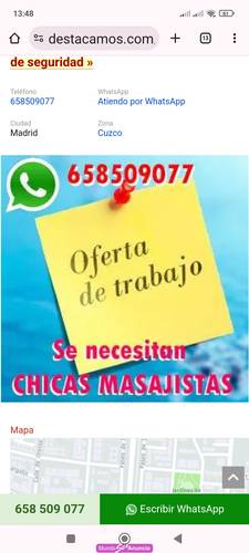 Buscamos masajistas relajantes completas en madrid