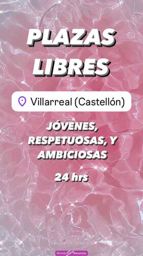 PLAZA DISPONIBLE 24hrs