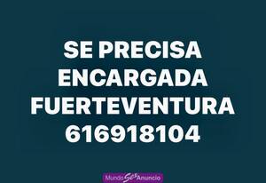Se precisa encargada Fuerteventura