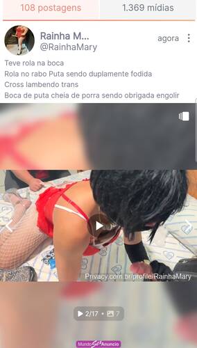 Novas mídias sessão trans domme e cross vídeos