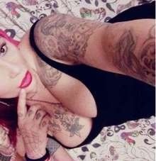 maca tu flaquita tatuada adicta al sexo