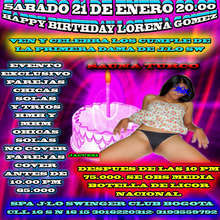 VEN A CELEBRAR MI CUMPLEAÑOS SEXY SWINGER, ESTE SABADO 21 E