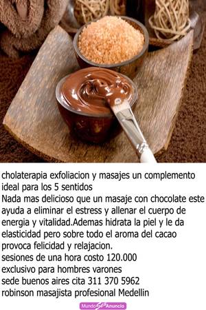 chocolaterapia,cafeterapia y mieloterapia robin pas medellin