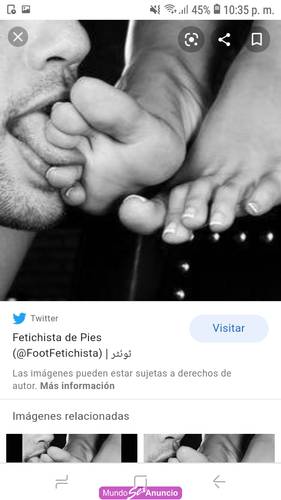 Fetichista de pies busca dama o señorits