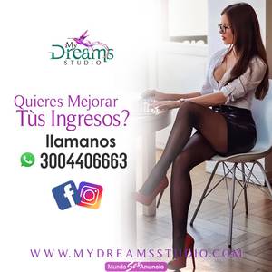 MY DREAMS STUDIO REQUIERE PERSONAL FEMENINO PARA WEBCAMS !!