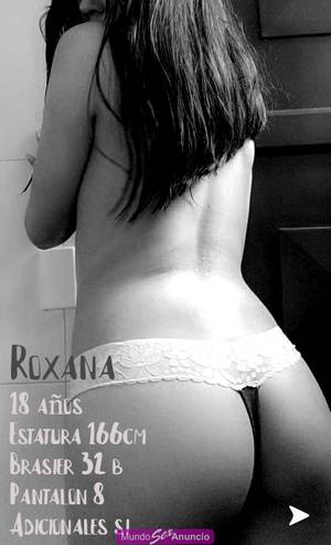 Amores soy roxana una joven escort de 18 años tipo petite r