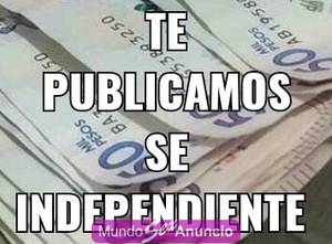 Trabaja independiente te publicamos para que seas tu jefe
