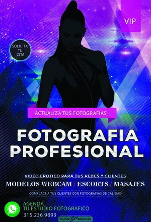 FOTOGRAFIAS PROFESIONALES PARA MODELO WEBCAM O ESCORT