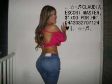 CLAUDIA INSUPERABLE ESCORT MASTER $1700 POR HR 24 AÑOS