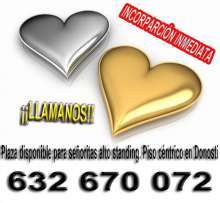 PLAZA CENTRICO PARA CHICA EN DONOSTI, SOLO 3 SEÑORITAS