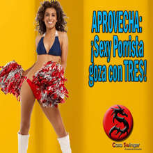 Jueves 6 en CSW: ¡Sexy Porrista goza con TRES!