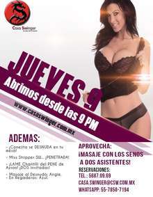 Jueves 9 en CSW: ¡Masaje con los SENOS a DOS Asistentes!