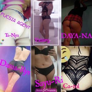 6 Sexys Nenas Complacientes en Fucsia