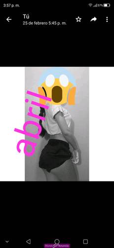 Hola mi amor mi nombre es abril una chica petit
