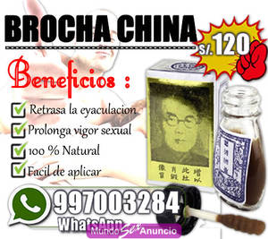Sexshop / Surco / Brocha  China / Retardante Sexual