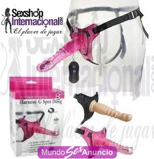 HARNESS CON VIBRADOR SPOT DONG/PTE PIEDRA