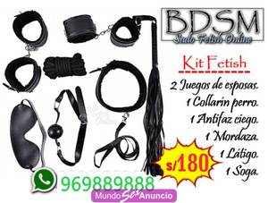 KIT SADO DOMINACIÓN/JUGUETES ADULTOS/SEXSHOP PTE PIEDRA