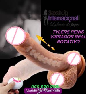 TYLERS PENIS CONSOLADOR VIBRA/REALISTA/TEXTURA/SENSACIÓN