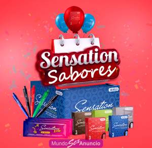 Preservativo Sensation Condoms Sabores,Sexshop