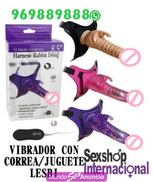 Juguete Lésbico/Dildo Realistico Vibratorio Con Arnes