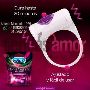 ANILLO VIBRADOR INTENSO DUREX A PILAS TIENDAS AMOR