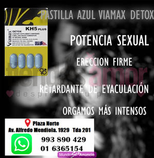 POTENCIADOR SEXUAL EN PASTILLA VIAMAX DETOX 993890429