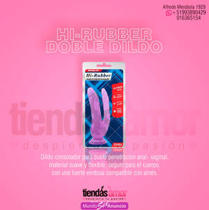 HI-RUBBER, CONSOLADOR SUAVE DOBLE DONG/ 993890429