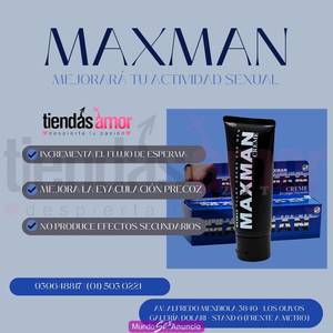 Maxman Crema para alargar el pene masculino