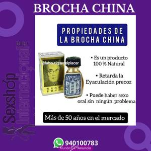 BROCHA CHINA  ORIGINAL, PROLONGADOR ERECTOR