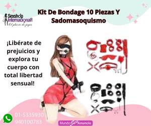 Kit De Bondage 10 Piezas Y Sadomasoquismo