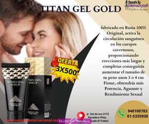 Titan Gel lubricante potenciador.