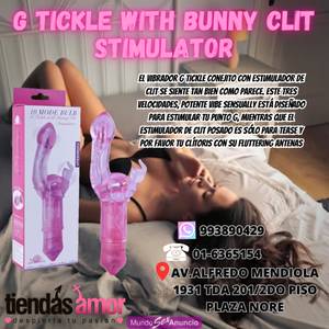 G TICKLE WITH BUNNY CLIT STIMULATOR