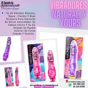 POTENTES VIBRADORES NATURALLY YOURS ESTIMULANTES-SEXSHOP