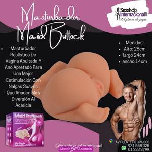 MAID BUTTOCK MASTURBADOR REALÍSTICO VAGINA Y ANO SEXSHOP