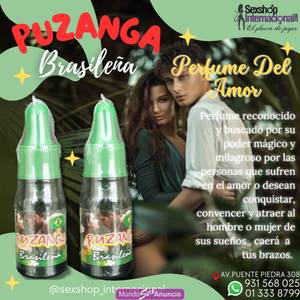 PUZANGA BRASILEÑA PERFUME AFRODISÍACO Y ATRAYENTE DEL AMOR