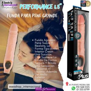 PERFORMANCE 10”FUNDA AGRANDA PNE SUAVE Y REALISTA-SEXSHOP