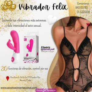 Vibrador 30 funciones de vibración, control por voz