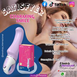 SATISFYER CHARMING SMILE VIBRADOR DOBLE-SUMERGIBLE-12 POTENC