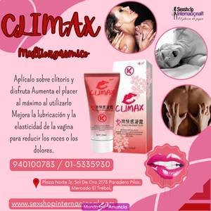 Gel de orgasmos femenino climax