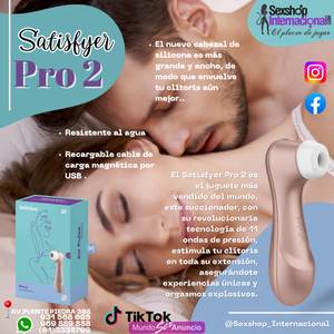 SATISFYER PRO 2 SUCCIONA Y ESTIMULA CLITORIS-SEXSHOP LIMA