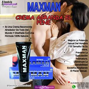 MAXMAN CREMA RETARDANTE Y ALARGADORA VIRIL PARA HOMBRES