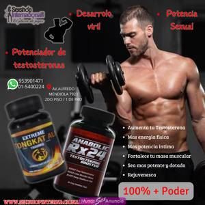 DUO POTENCIADOR DE TESTOSTERONAS SEXSHOP LOS OLIVOS