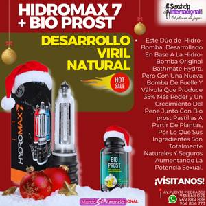 DUO HYDROMAX 7 HIDRO-BOMBA +BIO PROST:DESARROLLO VIRIL
