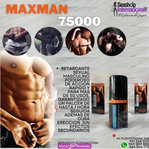 MAXMAN 75000 RETARDANTE SEXUAL DE ACCIÓN RÁPIDO 931568025