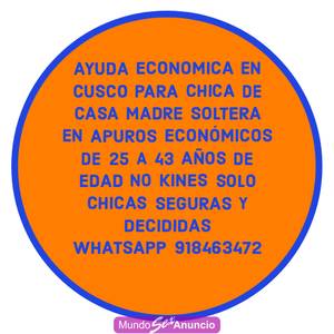 Lima Ayuda Economica para mujeres de 25 a 45 años
